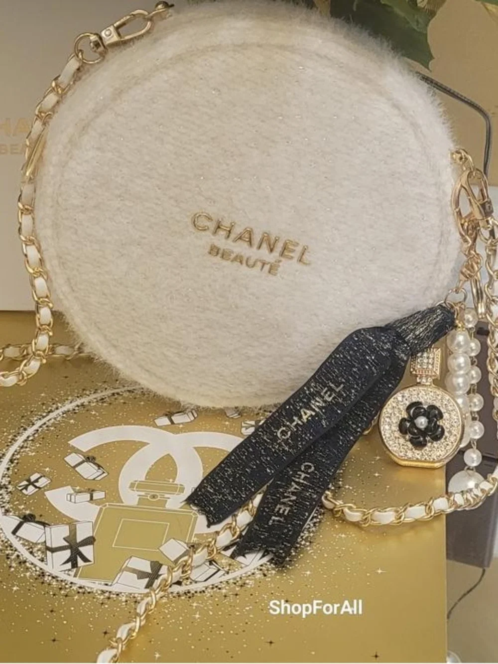 Chanel cosmetic bag pouch